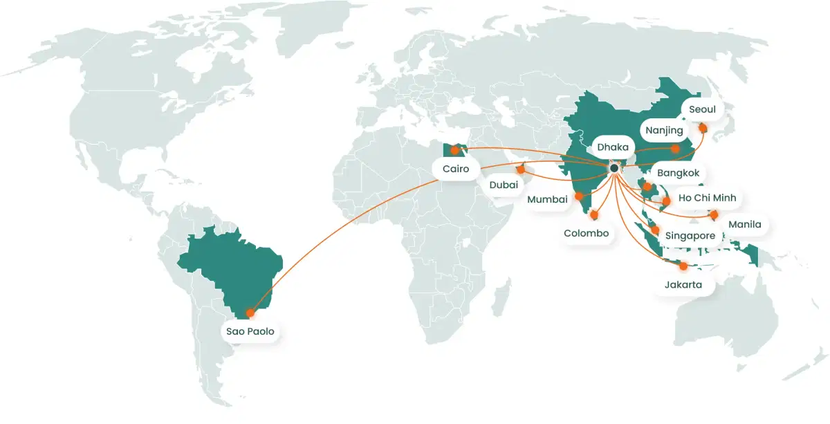World map - Tradeasia
